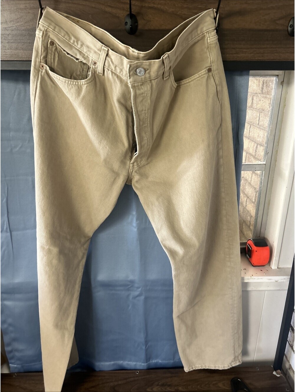 Vtg Levi 38x32 Khaki Pants Button